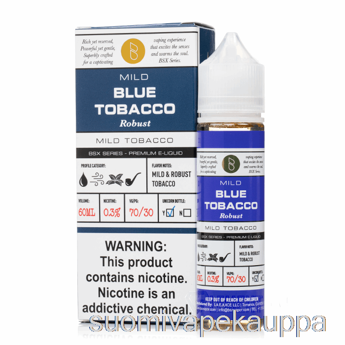 Vape Box Blue Tobacco - Bsx Series - 60ml 3mg